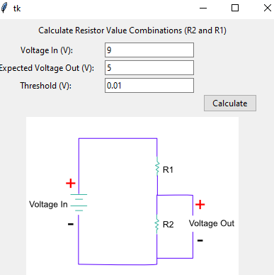 Voltage Resistance Calculator